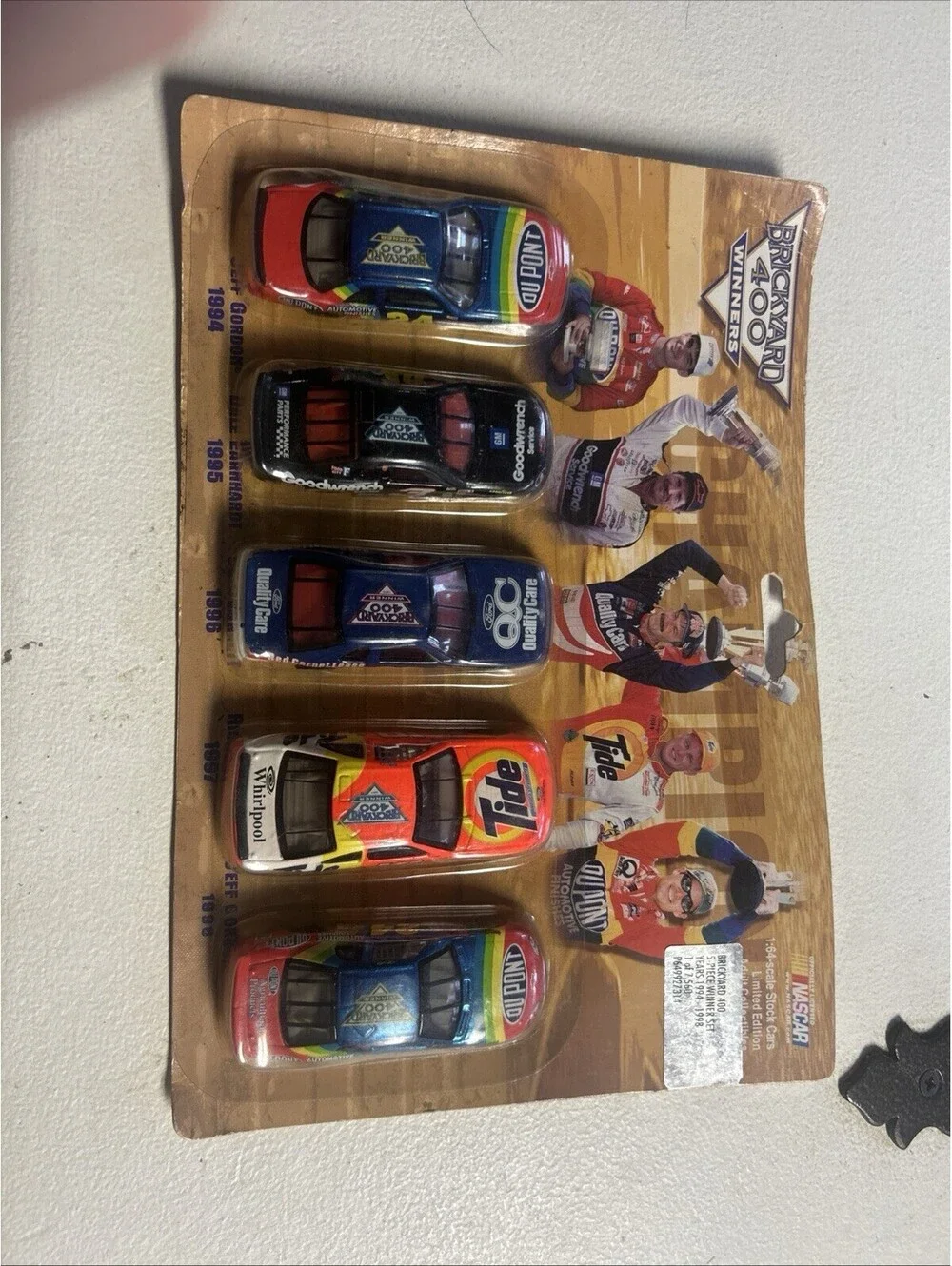 NASCAR Brickyard 400 Winners 5 Piece Set 1994 To 1998 Cars 1:64 Diecast